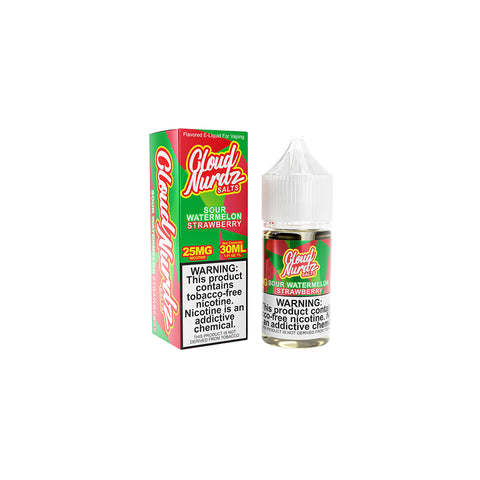 Sour Watermelon Strawberry 30ML Salt By Cloud Nurdz